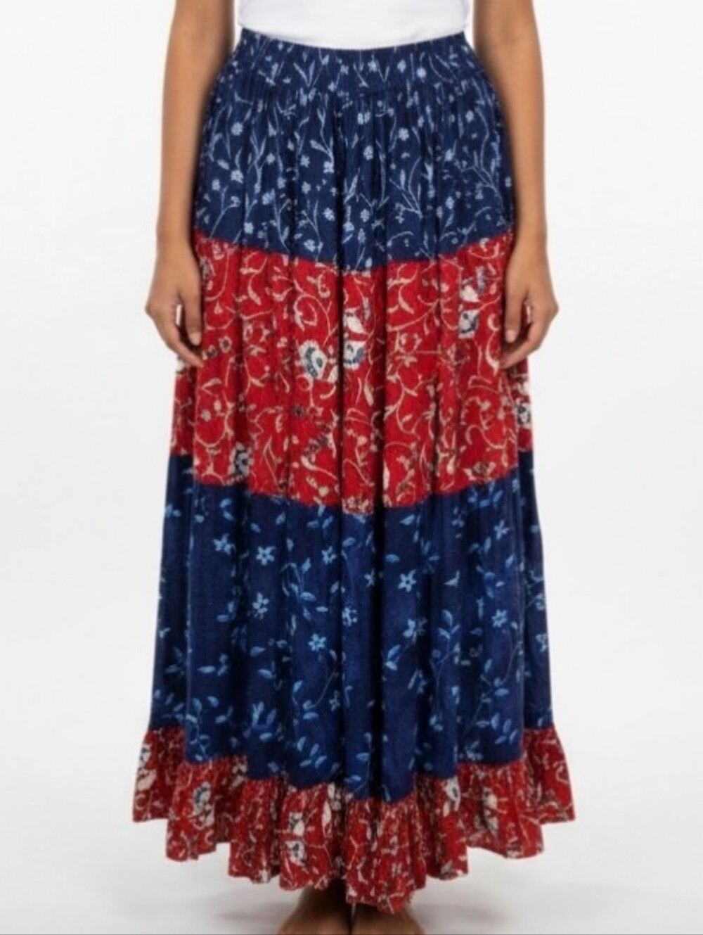 Uniform John Paul Richard Broomstick Maxi Skirt Sz S Western Cowgirl Rodeo - Picture 1 of 6